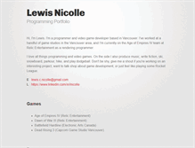 Tablet Screenshot of lewisnicolle.com